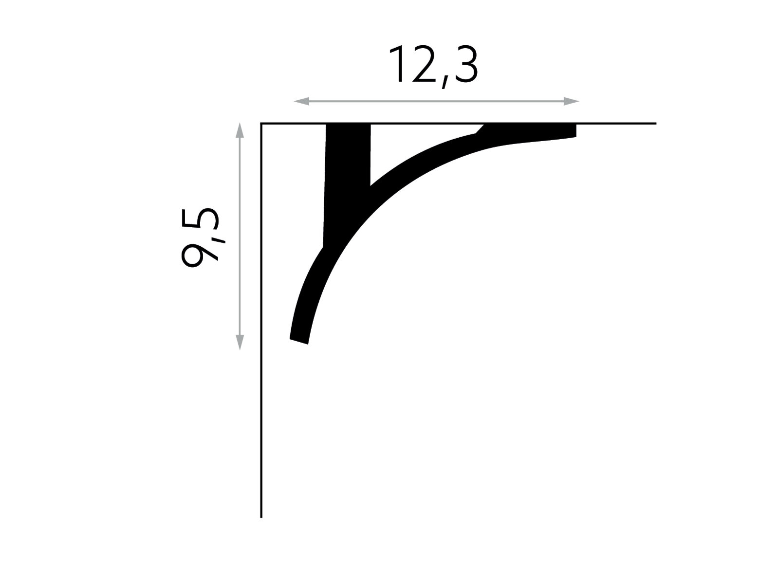 Lajsna za karnišu QL011 - Slika 3