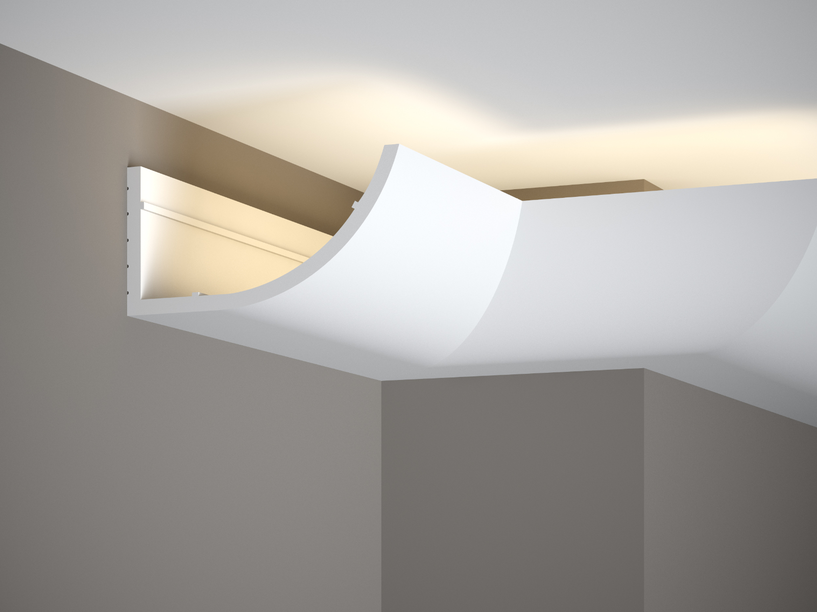 Ukrasna stropna LED lajsna MD362
