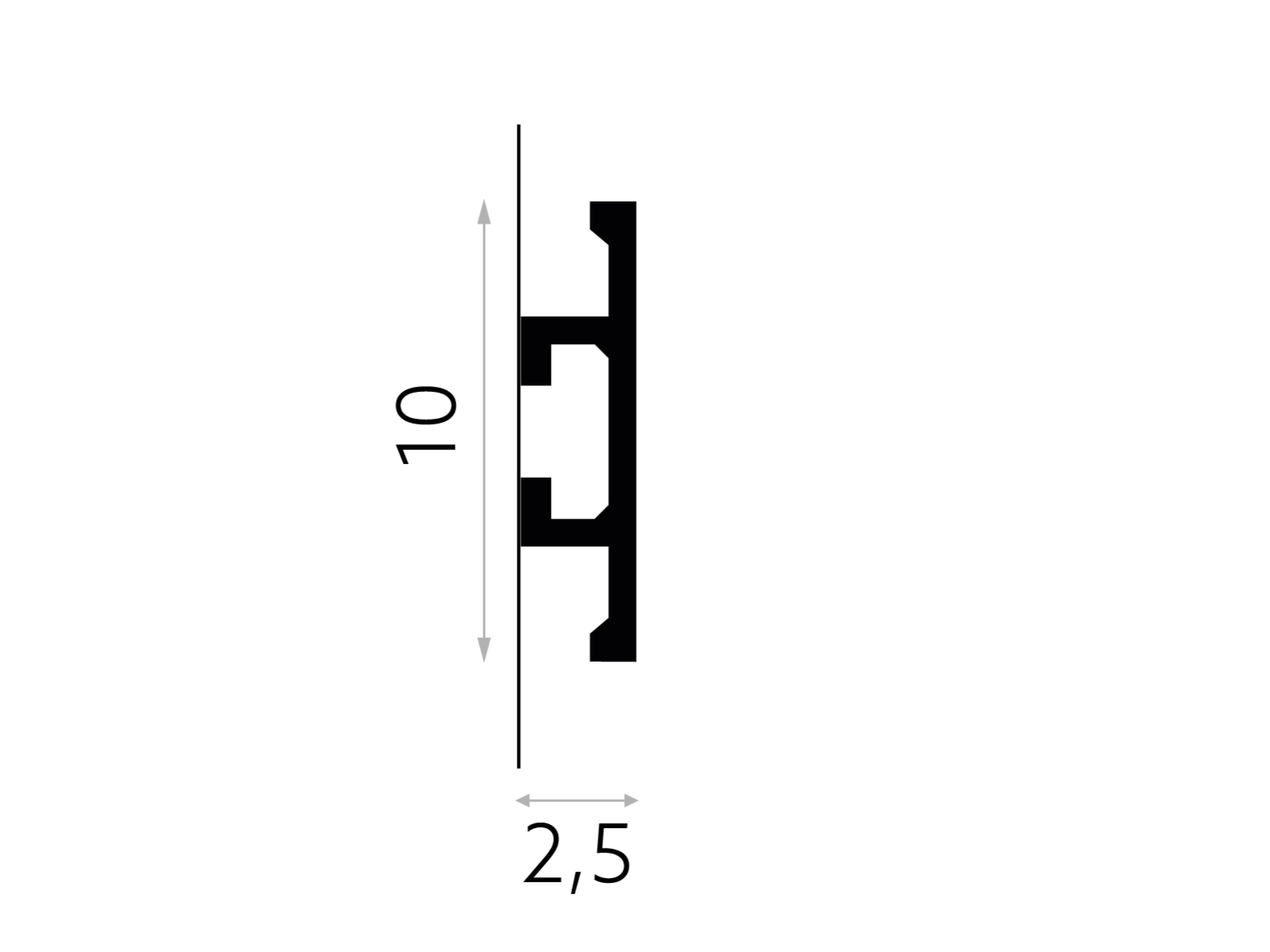 Zidna lajsna QL017 - Slika 3